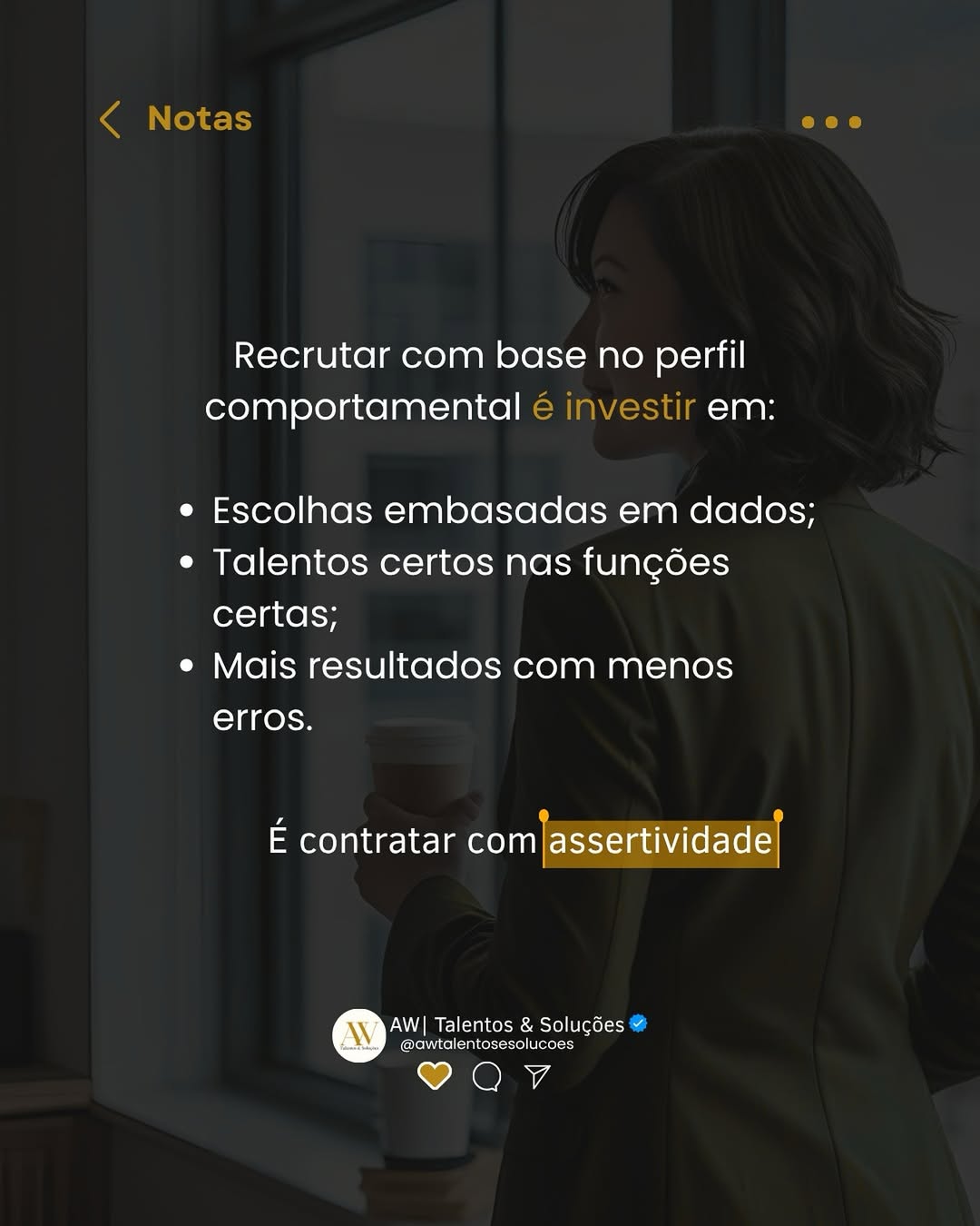 Post: recrutar com base no perfil comportamental